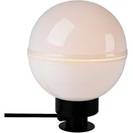 just light. LED Kugelleuchte Erdspieß Gartendeko, weiß, Kabel 5m, E27 Fassung, DxH 20x51 cm, 2er Set