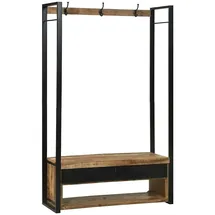 vidaXL Garderobenständer 110 x 40 x 179 cm Braun