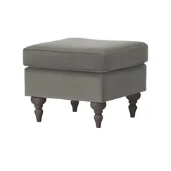 Hocker   Cozy , grau , Maße (cm): B: 55 H: 44 T: 55