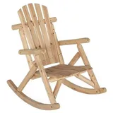 Green Spirit - Garten Schaukel-Stuhl 'Timber' - aus FSC 100% Tannen-Holz zum selber bemalen, DIY - Garten-Möbel Set/Terrassen-Möbel/Balkon-Möbel