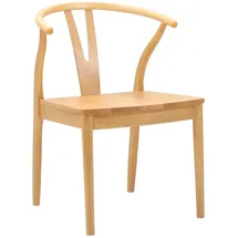 vidaXL Esszimmerstuhl Massives Gummiholz beige 2 Stk