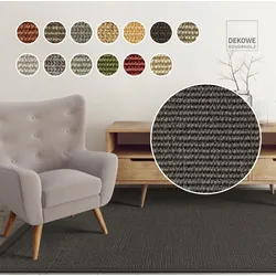Sisalteppich DEKOWE "Mara S2 mit Bordüre", grau, B:200cm H:5mm L:290cm, Sisal, Teppiche, Flachgewebe, Material: 100% Sisal, Wohnzimmer, Kundenliebling
