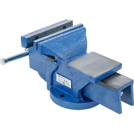 BGS Schraubstock Holz/Metall/Stahl/Grauguss 150 mm blau