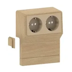 GGK 4005 GGK Geräteträger SL-GT (duo)-buche, Steckdose 2-fach vorverdrahtet, buche SLGTduo