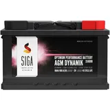 SIGA AGM Batterie 80Ah 12V Start-Stop Autobatterie Starterbatterie VRLA 85Ah