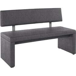 Home affaire Sitzbank Charissa, mit Lehne, Breite 140, 160 oder 180 cm grau 140 cm x 90 cm x 53 cm