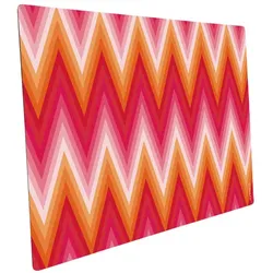 mySPOTTI Mini-Spritzschutz »Zickzack Pink«, Aluverbund, Zick-Zack-Muster