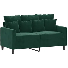 vidaXL 2-Sitzer-Sofa Dunkelgrün 120 cm Samt