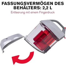 Dirt Devil Staubsauger ohne Beutel DD2503 - weiß, rot