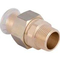 Geberit bergangsverchraubung Mapress d 35xR 1 1/4, Cu, flachd., m AG, Rotguss
