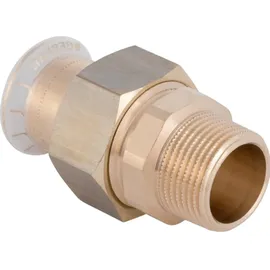 Geberit bergangsverchraubung Mapress d 35xR 1 1/4, Cu, flachd., m AG, Rotguss