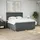 vidaXL Boxspringbett mit Matratze Dunkelgrau 180x200 cm Stoff