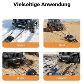 Wiltec Flaschenzug Metall schwarz
