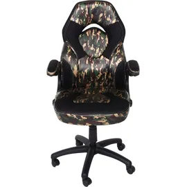 Mendler HWC-K13 Gaming-Stuhl Camouflage-schwarz