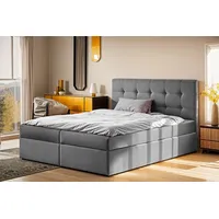 Kaiser möbel Boxspringbett mit matratze und bettkasten, Schlafbett LUDANO
