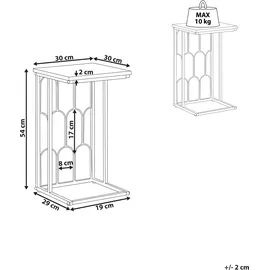 Beliani Beistelltisch Pandale