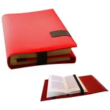 SKIN von Barth & Bauer Buch Einband Größenverstellbar Rubin-Rot