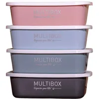 Waldhausen Multibox Organize your life!, mit Deckel, grau,