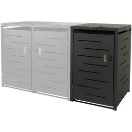 Mendler Mülltonnenverkleidung HWC-E83 116 x 71 x 98 cm anthrazit