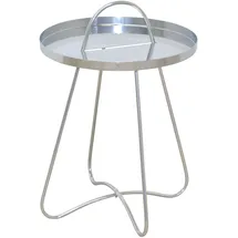 Hofmann Living And More Beistelltisch, silber (silberfarben, silberfarben, silberfarben), B:40cm H:57cm T:40cm, HOFMANN LIVING AND MORE, Tische, Beistelltisch, Metallplatte