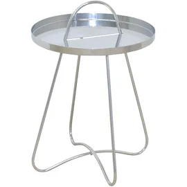 Hofmann Living And More Beistelltisch, silber (silberfarben, silberfarben, silberfarben), B:40cm H:57cm T:40cm, HOFMANN LIVING AND MORE, Tische, Beistelltisch, Metallplatte
