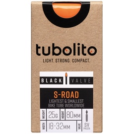 Tubolito S-Tubo-Schlauch – Straße – 700c – 80-mm-Ventil – schwarz