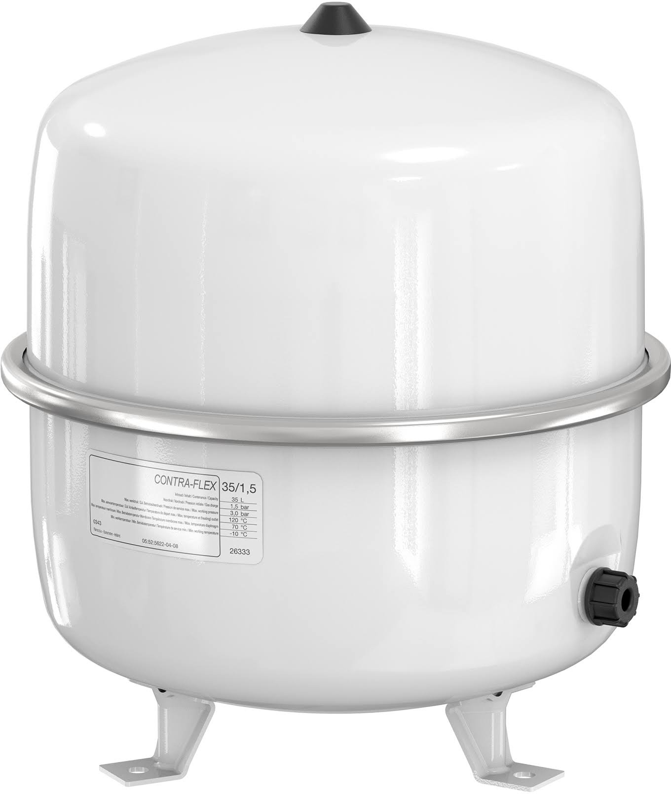 Flamco 35 Liter Membran-Druckausdehnungsgefäß für Heizung