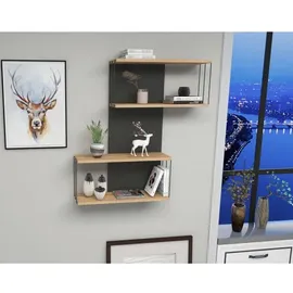 Asir Wandregal 96 x 19 x 65 cm Braun
