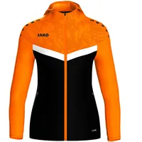 Jako Kinder Kapuzenjacke Iconic Schwarz/neonorange, 152
