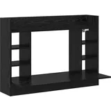 vidaXL Wand-Schreibtisch Schwarz Eiche 105x48x75 cm Holzwerkstoff