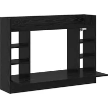 vidaXL Wand-Schreibtisch Schwarz Eiche 105x48x75 cm Holzwerkstoff