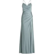 Vera Mont Abendkleid Glitzer-Look Blau/Silber 40