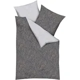 KAEPPEL Ventura Floral Grau 135 x 200 cm + 80 x 80 cm