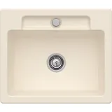 Villeroy & Boch Siluet 60 S flat ivory + Handbetätigung + Lochbohrung 2