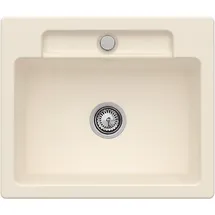 Villeroy & Boch Siluet 60 S flat ivory + Handbetätigung + Lochbohrung 2