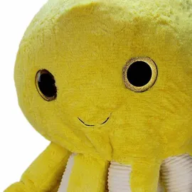 BEMIRO Gelber Oktopus Kuscheltier - ca. 130 cm