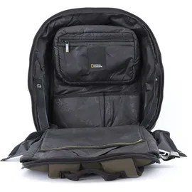 National Geographic Cityrucksack NATIONAL GEOGRAPHIC "Pro", Herren, Gr. B/H/T: 32cm, grün (khaki), Nylon, Rucksäcke Cityrucksack, mit gepolstertem Laptopfach