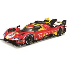 BBURAGO 18-16312 - Modellauto - Ferrari Deluxe 499P LMH #50 '24 (Maßstab 1:18) Sammler Rennauto