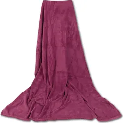 Bestgoodies Mikrofaser Decke altrose - pflaume 220x240 cm