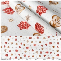 ANRO Tischdecke abwaschbar Weihnachten Wachstuchtischdecke Oval 140 x 180cm