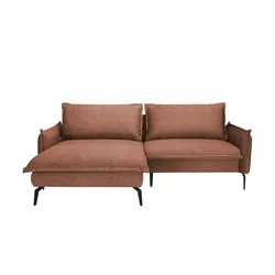 switch Ecksofa aus Mikrofaser Glossy ¦ braun ¦ Maße (cm): B: 225 H: 100 T: 175