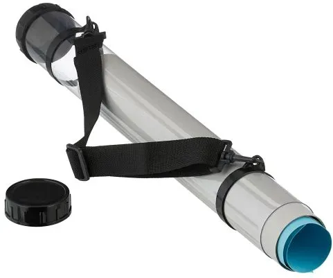 Relaxdays Posterrolle transparent Schwarz,Transparent