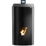 Woody Total Glass Pelletofen wasserführend 24 kW Pelletheizung Pelletkamin Wifi