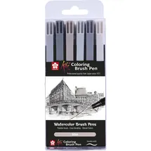 Sakura Pinselstift Set 6 St. grau