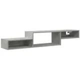 vidaXL Wandmontierter TV-Schrank Wandhalterung Betongrau