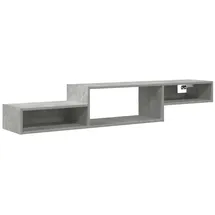 vidaXL Wandmontierter TV-Schrank Wandhalterung Betongrau