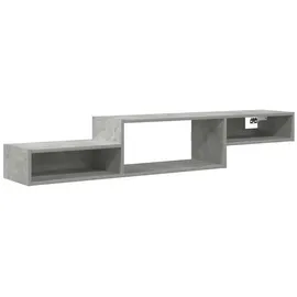 vidaXL Wandmontierter TV-Schrank Wandhalterung Betongrau