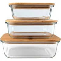 ideoon home Hochwertige Vorratsdosen 6-teiliges Set Transparent