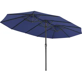 Songmics Doppelsonnenschirm 460 x 270 cm Blau