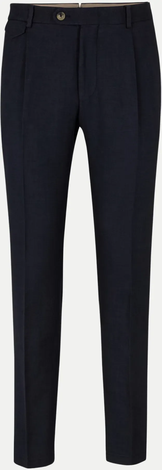 Shaped-Fit Bundfaltenhose Silvi Blau 56